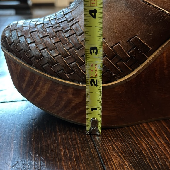 BED|STÜ Cobbler Series Woven Leather and Wood Heel Wedge Boots - Picture 11 of 11